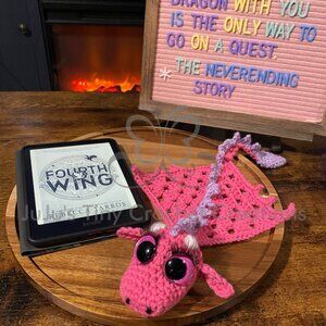 Emotional Support Dragon - Dragon Plush Bookshelf Decoration Reading Buddy